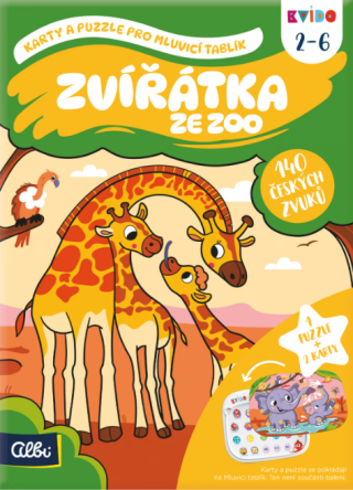 Kvído - Zvířátka ze zoo: Karty a puzzle pro Mluvicí tablík 2 - 