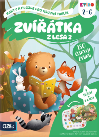 Kvído - Zvířátka z lesa 2 - Karty a puzzle pro Mluvicí tablík 2 - 