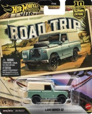 Prémiový Land Rover S2 s autíčkem Hot Wheels Road Trip Culture - 
