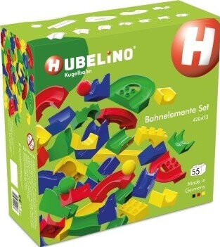 HUBELINO Kuličková dráha - set bez kostek 55 ks - 