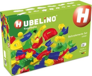 HUBELINO Kuličková dráha - set bez kostek 128 ks - 