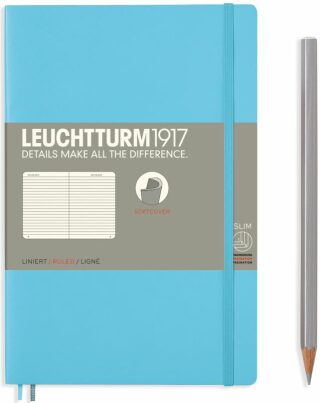 Zápisník Leuchtturm1917 Paperback Softcover Ice Blue linkovaný - 