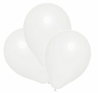 Balonky bílé 25ks - 