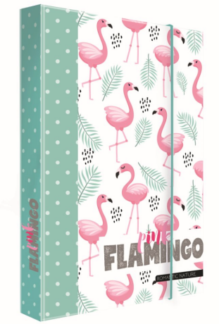 Box na sešity A4 Romantic Nature Flamingo - 