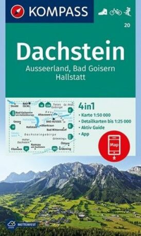 Dachstein, Ausseerland, Bad Goisern, Hallstatt 1:50 000 / turistická mapa KOMPASS 20 - neuveden