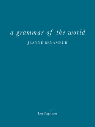 a grammar of the world - Jeanne Benameur