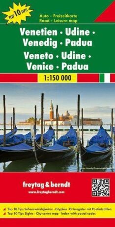 AK 0621 Benátky, Udine, Padova 1:150 000 / automapa + rekreační mapa (Defekt) - neuveden