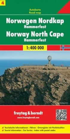 AK 0658 Norsko 4 - Nordkap-Hammerfest 1:400 000 / automapa + mapa pro volný čas (Defekt) - neuveden
