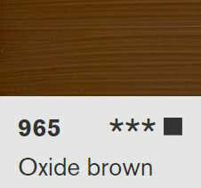 Akryl Lascaux Studio 85ml – 965 Oxide brown light - 