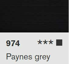 Akryl Lascaux Studio 85ml – 974 Paynes grey - 