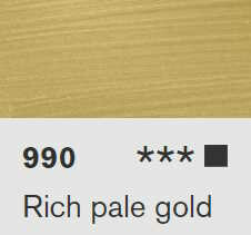 Akryl Lascaux Studio 85ml – 990 Rich pale gold - 