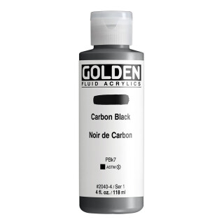 Akryl Golden Fluid 118ml – 2040 Carbon Black - 