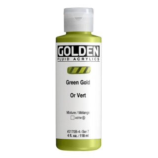 Akrylová barva Golden Fluid 118 ml - Green Gold 2170 - 