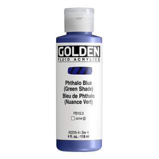 Akrylová barva Golden Fluid 118 ml  - Phthalo Blue (Green Shade) 2255 - 