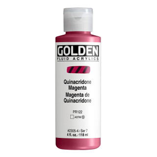 Akrylová barva Golden Fluid 118 ml - Quinacridone Magenta 2305 - 