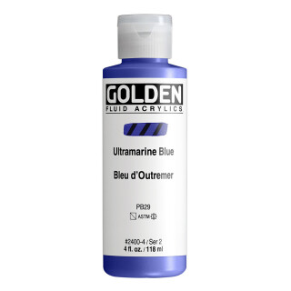Akrylová barva Golden Fluid 118 ml - Ultramarine Blue, 2400 - 