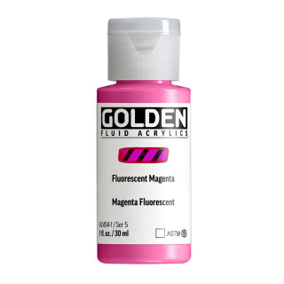 Akrylová barva Golden Fluid 30 ml - Fluorescent Magenta 2494 - 