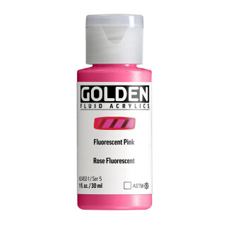 Akrylová barva Golden Fluid 30 ml - Fluorescent Pink 2492 - 