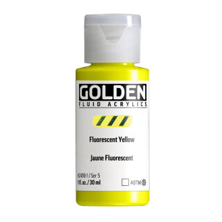 Akrylová barva Golden Fluid 30 ml - Fluorescent Yellow 2490 - 