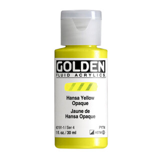 Akrylová barva Golden Fluid 30 ml - Hansa Yellow Opaque 2191 - 
