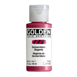 Akrylová barva Golden Fluid 30 ml - Quinacridone Magenta 2305 - 