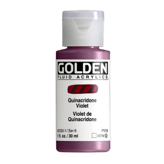 Akrylová barva Golden Fluid 30 ml - Quinacridone Violet 2330 - 