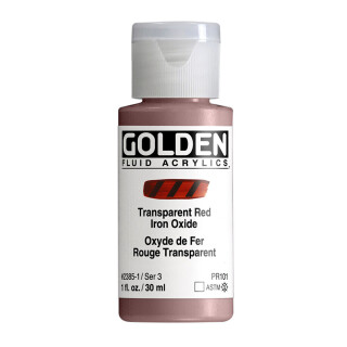 Akrylová barva Golden Fluid 30 ml - Transparent Red Iron Oxide 2385 - 