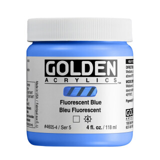 Akryl Golden HB 118ml – 4605 Fluorescent Blue - 