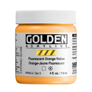 Akryl Golden HB 118ml – 4640 Fluorescent Orange-Yellow - 