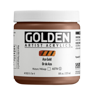 Akrylová barva Golden Heavy Body 237 ml - 1302 Azo Gold - 