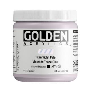 Akrylová barva Golden Heavy Body 237 ml - 1573 Titan Violet Pale - 