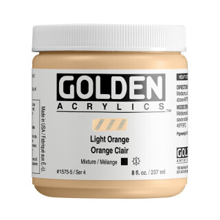 Akrylová barva Golden Heavy Body 237 ml - 1575 Light Orange - 
