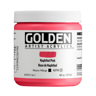 Akrylová barva Golden Heavy Body 237 ml - 1579 Naphthol Pink - 