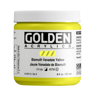 Akrylová barva Golden Heavy Body 237 ml - Bismuth Vanadate Yellow 1007 - 