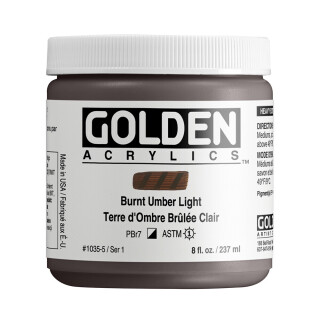 Akrylová barva Golden Heavy Body 237 ml - Burnt Umber Light 1035 - 