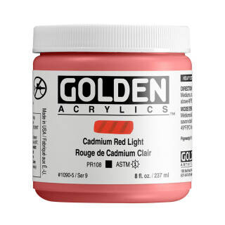 Akryl Golden HB 237ml – 1090 Cadmium Red Light - 