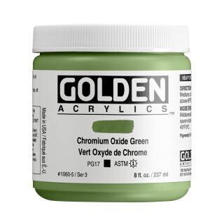 Akrylová barva Golden Heavy Body 237 ml - Chromium Oxide Green 1060 - 