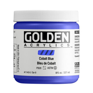 Akrylová barva Golden Heavy Body 237 ml - Cobalt Blue 1140 - 