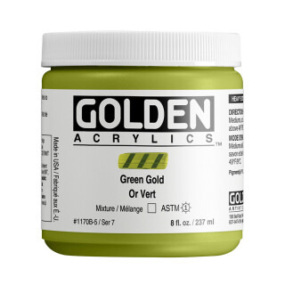 Akrylová barva Golden Heavy Body 237 ml - Green Gold 1170 - 