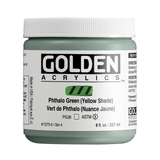 Akrylová barva Golden Heavy Body 237 ml - Phthalo Blue (Yellow Shade) 1275 - 