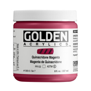 Akrylová barva Golden Heavy Body 237 ml - Quinacridone Magenta 1305 - 