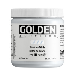 Akryl Golden HB 237ml – 1380 Titanium White - 