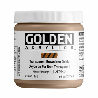 Akrylová barva Golden Heavy Body 237 ml - Transparent Brown Iron Oxide 1383 - 