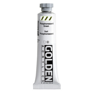 Akrylová barva Golden Heavy Body 59 ml - Fluorescent Green 4900 - 