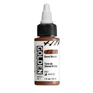 Akryl Golden High Flow 30ml – 8523 Burnt Sienna - 