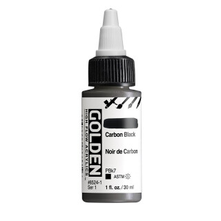 Akryl Golden High Flow 30ml – 8524 Carbon Black - 