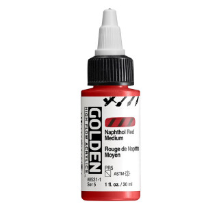 Akryl Golden High Flow 30ml – 8531 Naphthol Red Medium - 