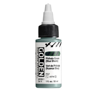 Akryl Golden High Flow 30ml – 8538 Phthalo Green (Blue Shade) - 
