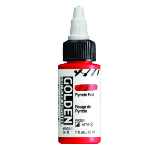 Akryl Golden High Flow 30ml – 8582 Pyrrole Red - 