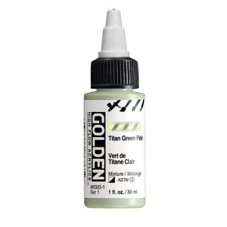 Akrylová barva Golden High Flow 30 ml - Titan Green Pale 8583 - 
